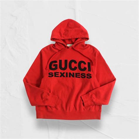 pullover gucci bianco|gucci sexiness hoodie.